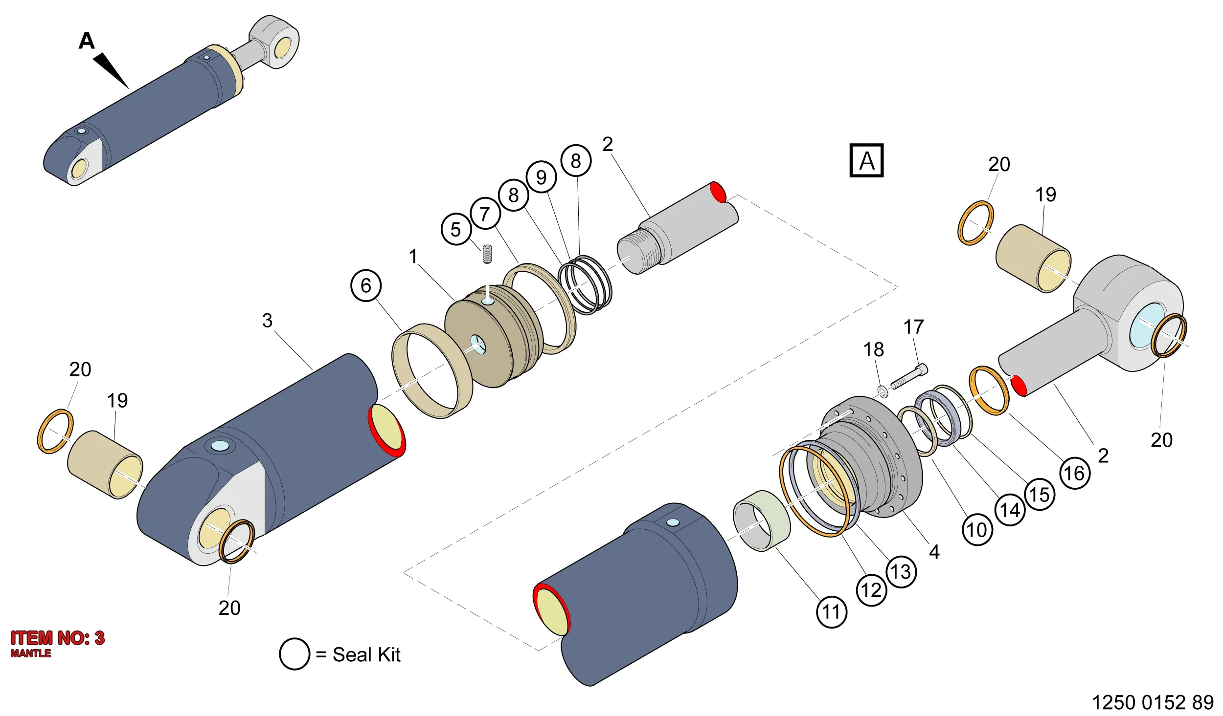 5580 0053 82 MANTLE - Technical Drawing