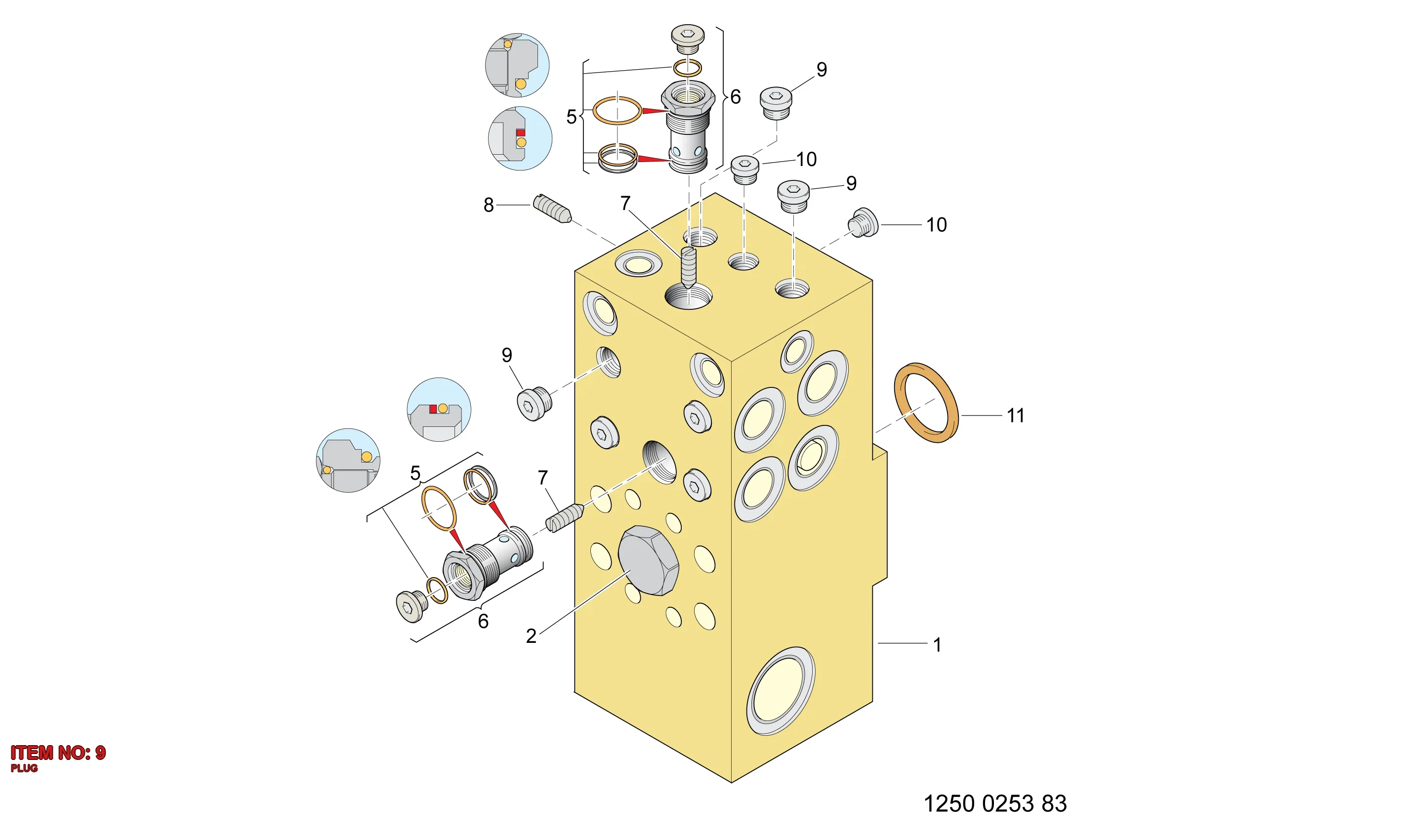 5580 0105 82 PLUG - Technical Drawing