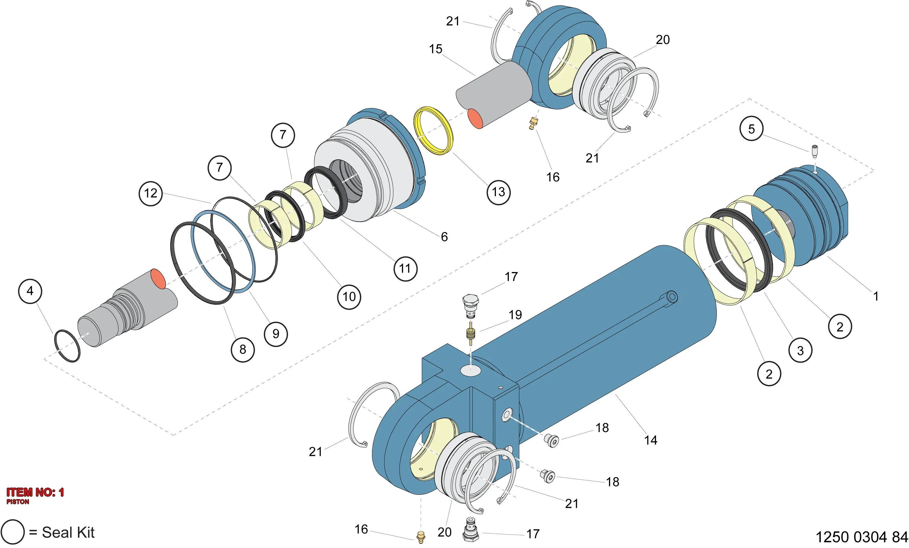 5580 0115 50 PISTON - Technical Drawing