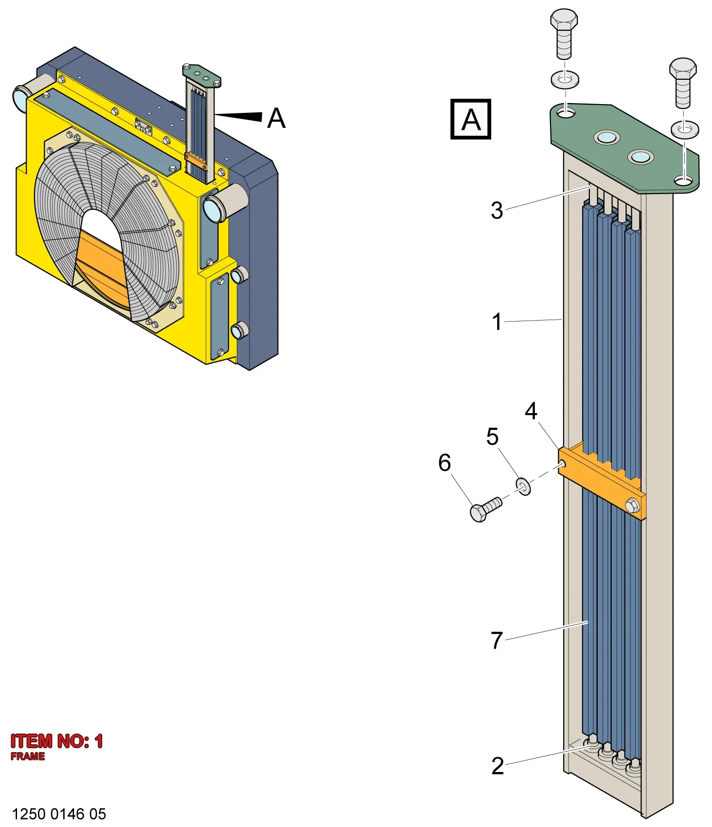 5590 0001 85 FRAME - Technical Drawing