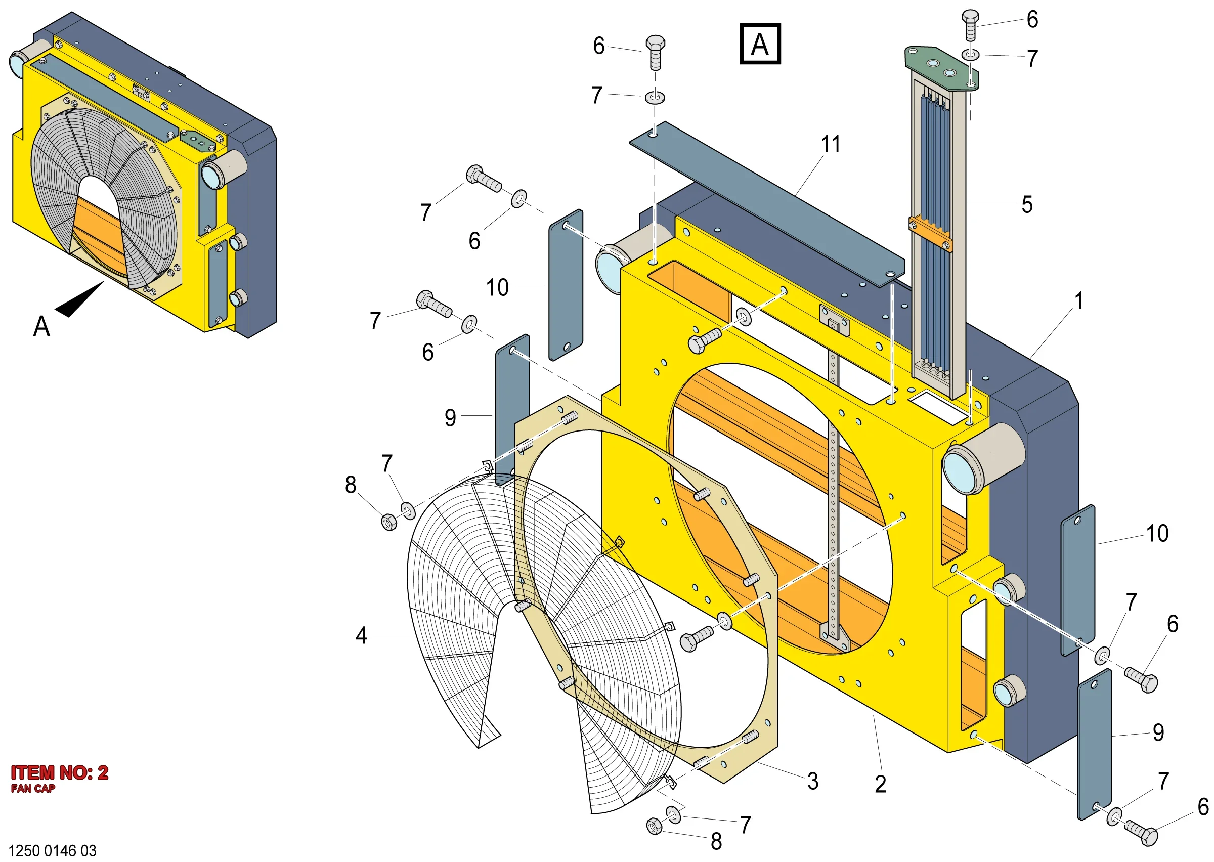5590 0001 89 FAN CAP - Technical Drawing