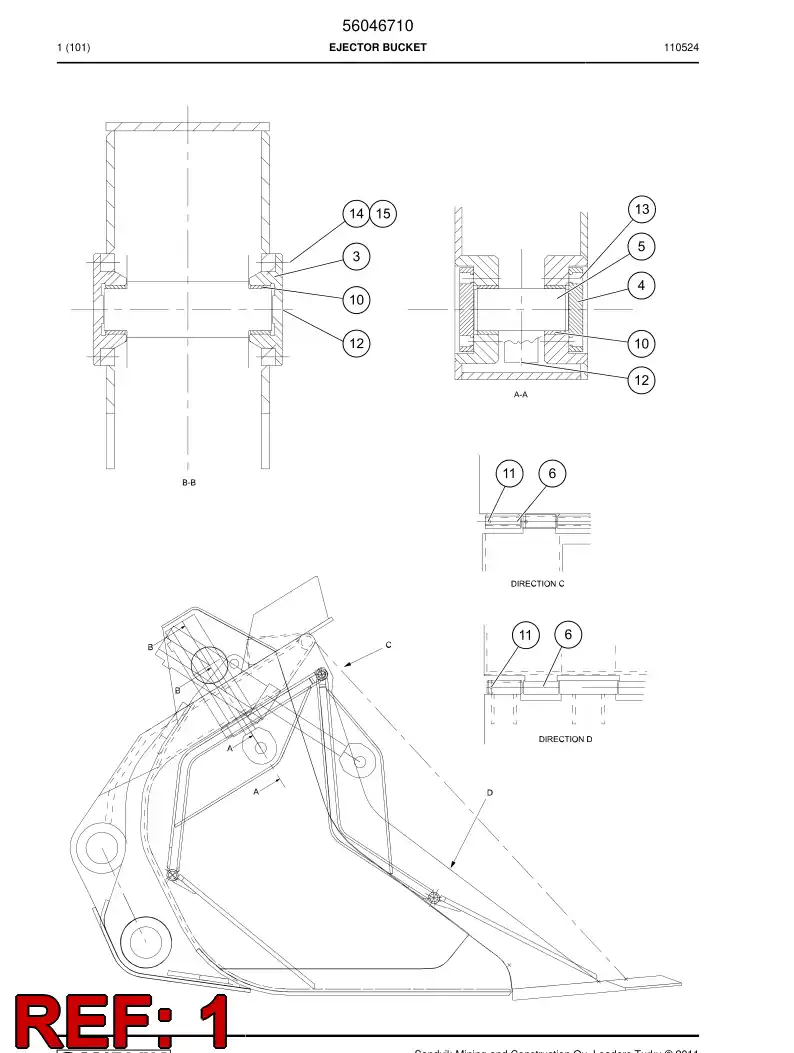 56000696 560 006 96 Plate - Sandvik Technical Drawing
