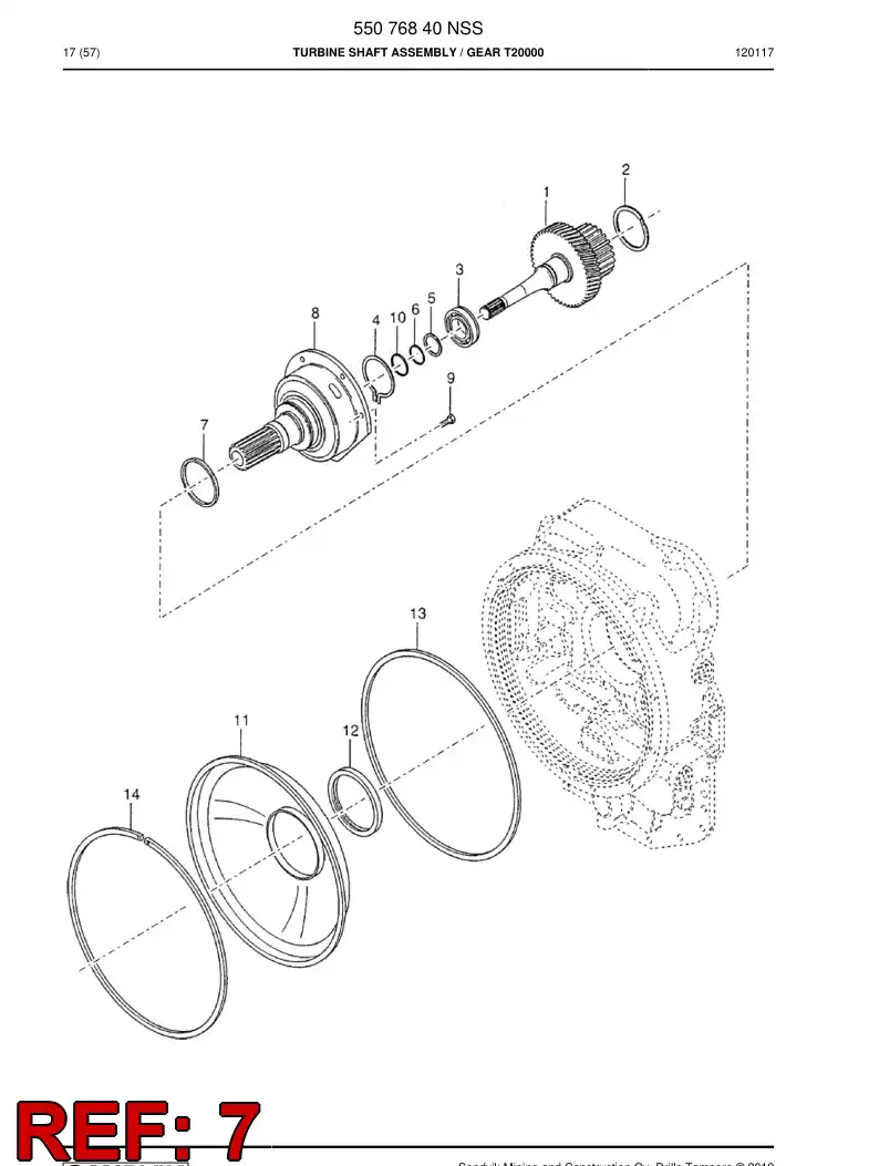 560 010 42a Ring, PISTON - drawing