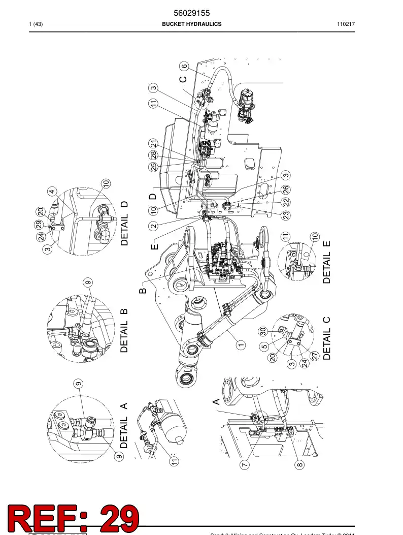 56001481 560 014 81 Hexagon head bolt (half thread) - Sandvik Technical Drawing