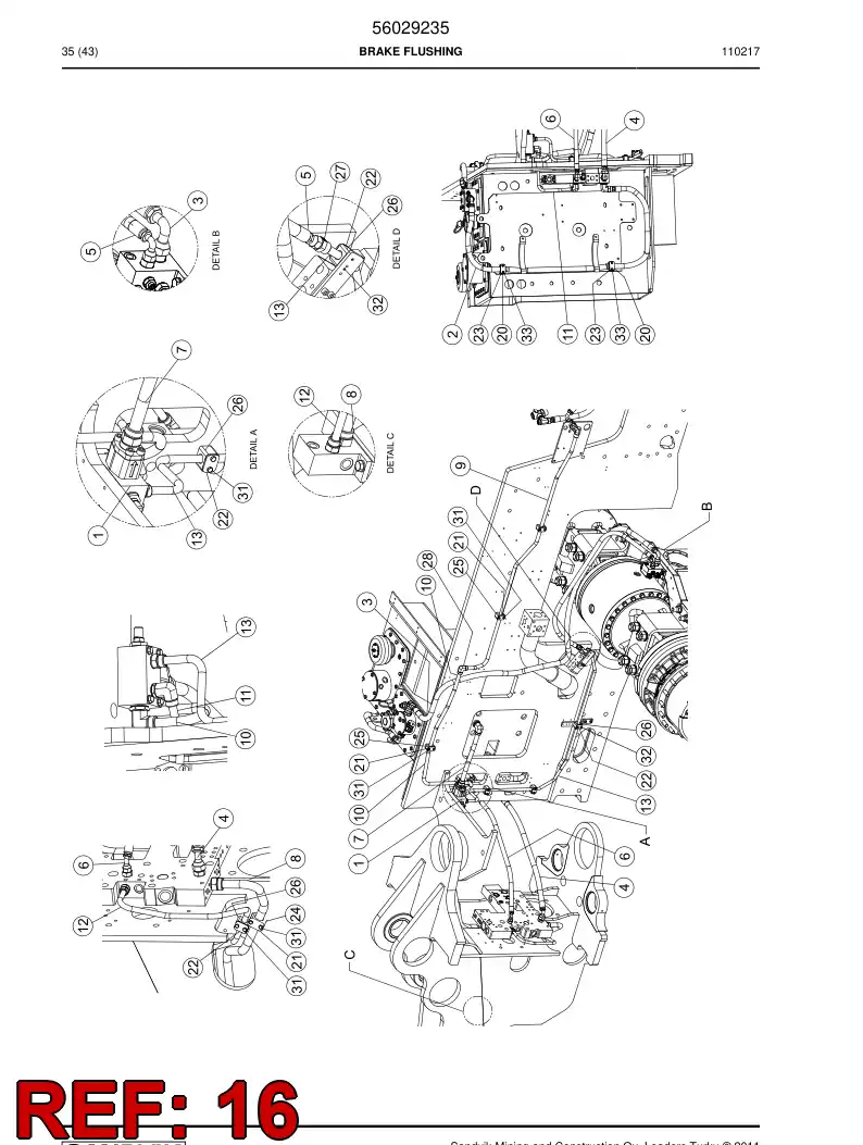 56001620 560 016 20 Base plate - Sandvik Technical Drawing