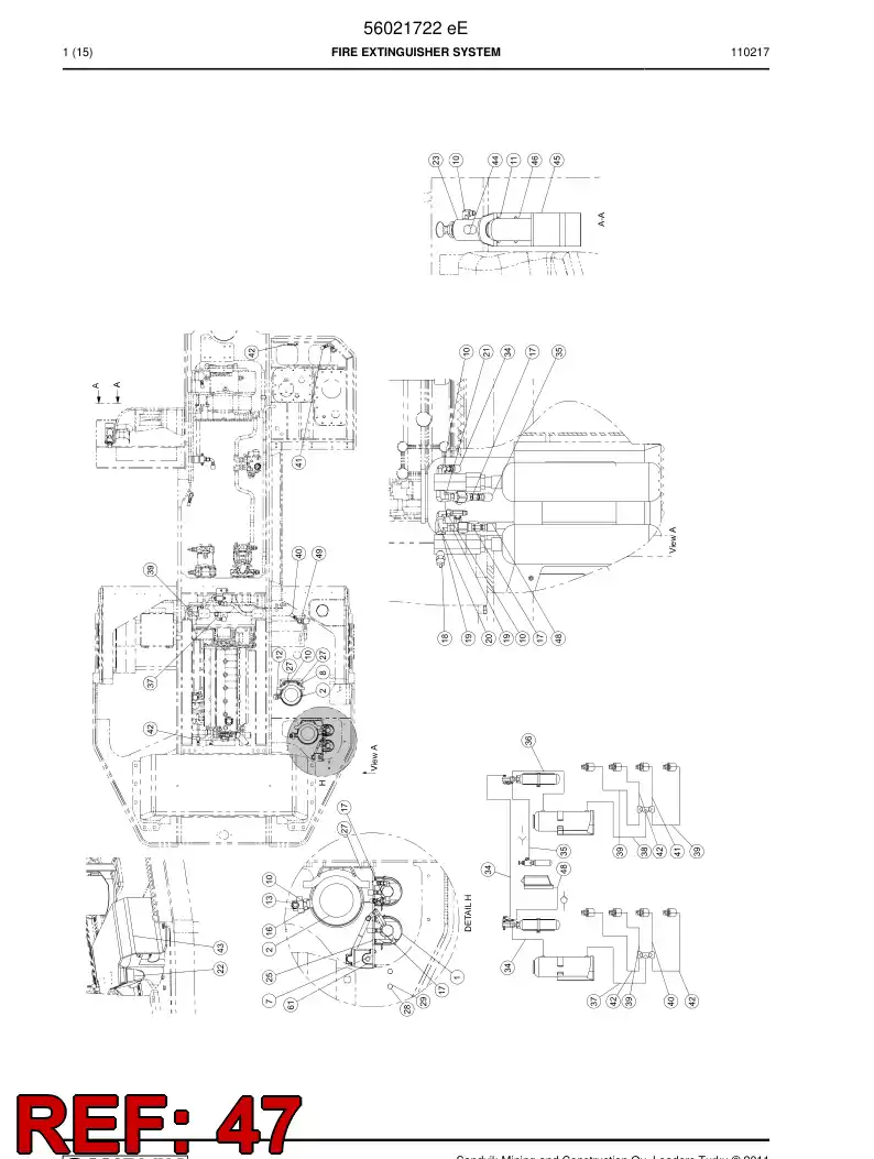 56001777 560 017 77 Connection wire - Sandvik Technical Drawing