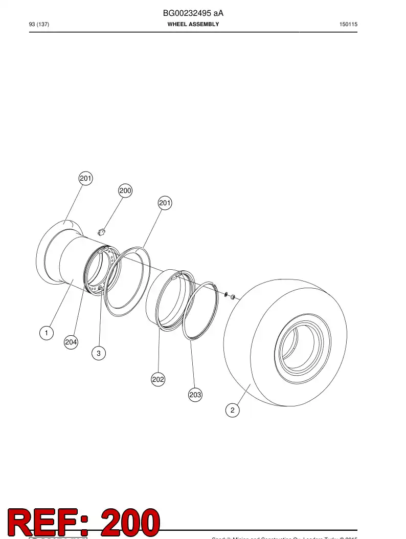 56002123 560 021 23 Lock piece - Sandvik Technical Drawing