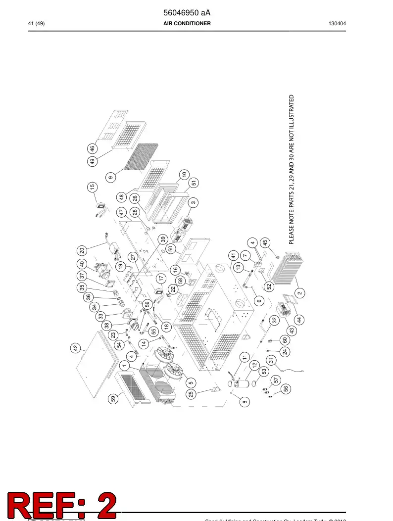 56002246 560 022 46 Evaporator - Sandvik Technical Drawing