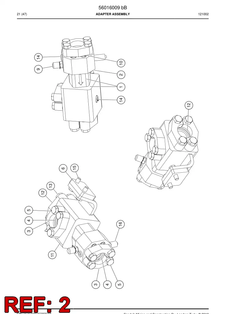 56002379 560 023 79 Connector - Sandvik Technical Drawing