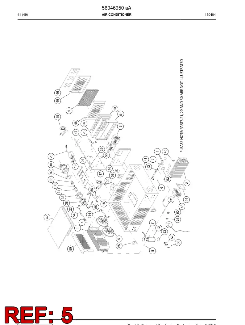 56002677 560 026 77 Fan - Sandvik Technical Drawing