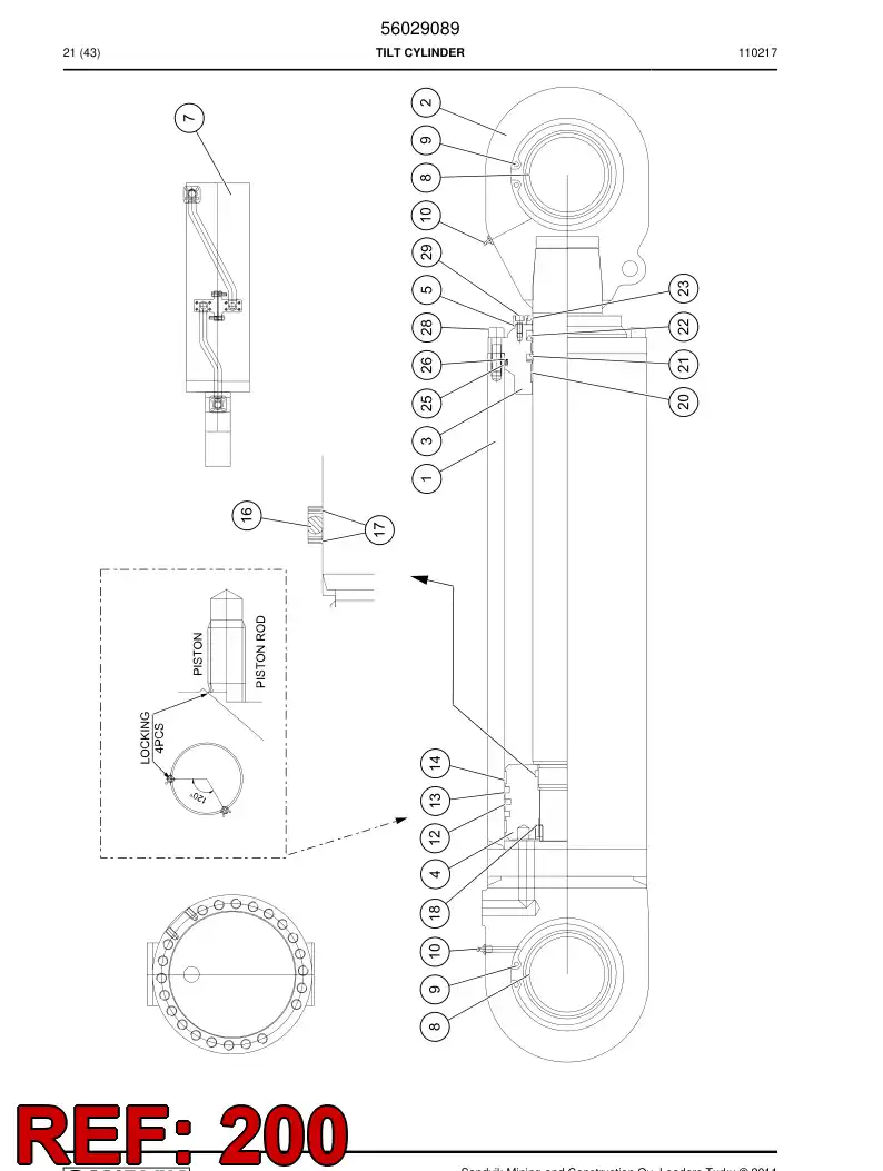 56002936 560 029 36 SEAL KIT - Sandvik Technical Drawing