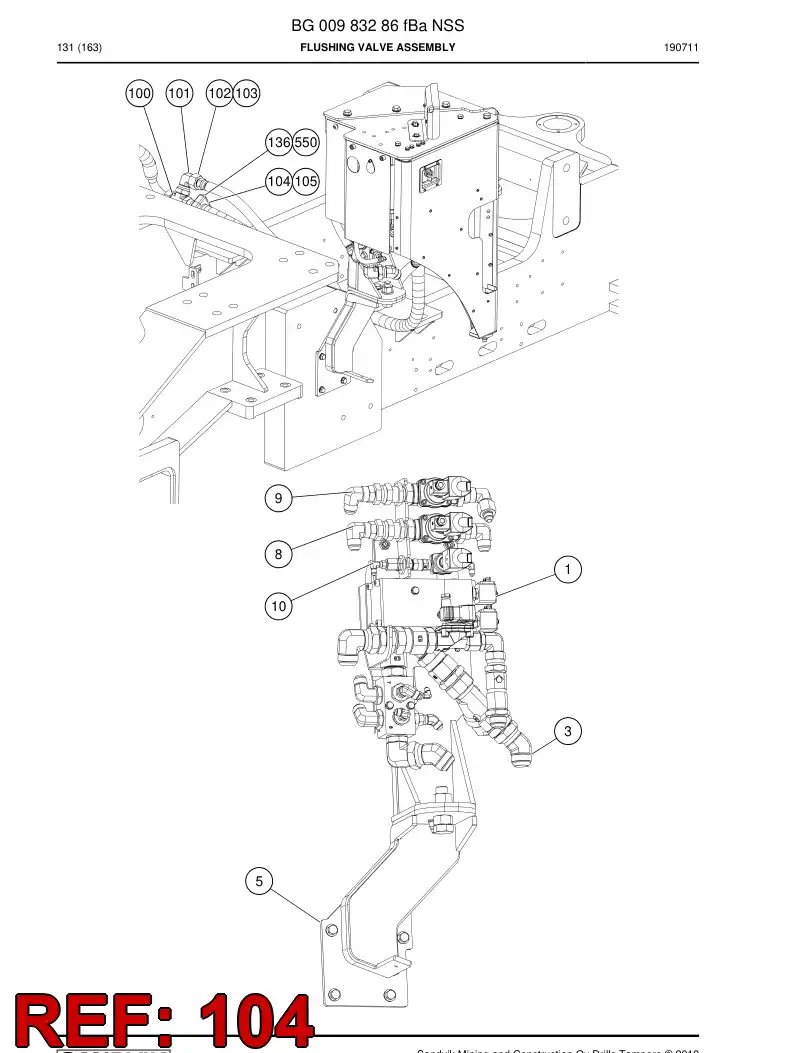 56003863 560 038 63 Clamp, Pipe - Sandvik Technical Drawing