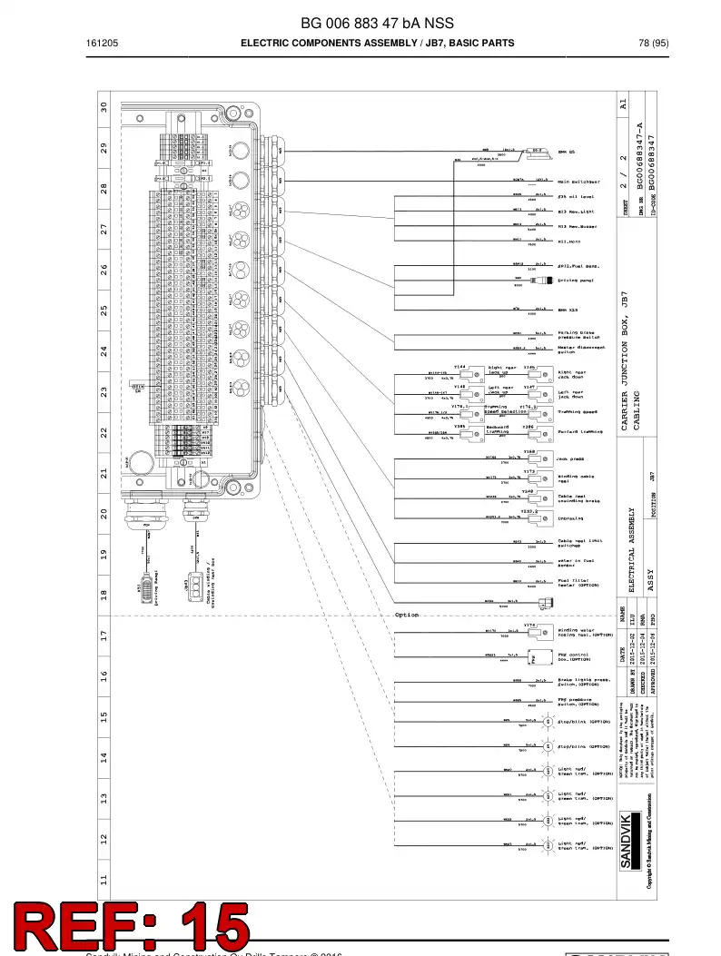 56004379a 560 043 79a Fuse - Sandvik Technical Drawing