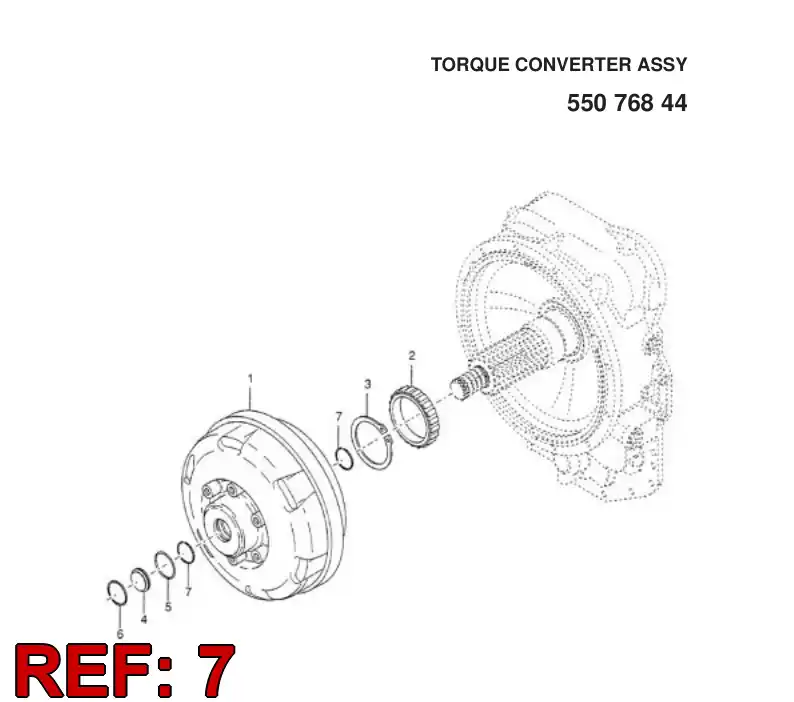 56005616 560 056 16 Ring, Retaining - Sandvik Technical Drawing