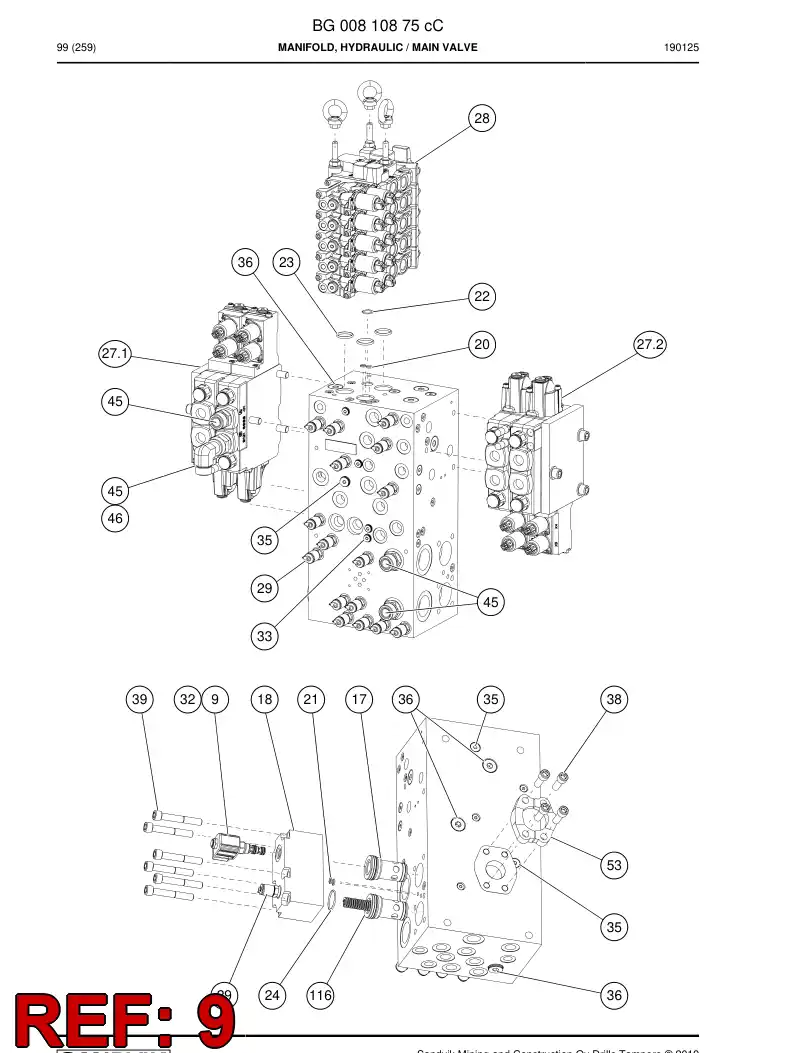 56006264 560 062 64 Seal Kit - Sandvik Technical Drawing