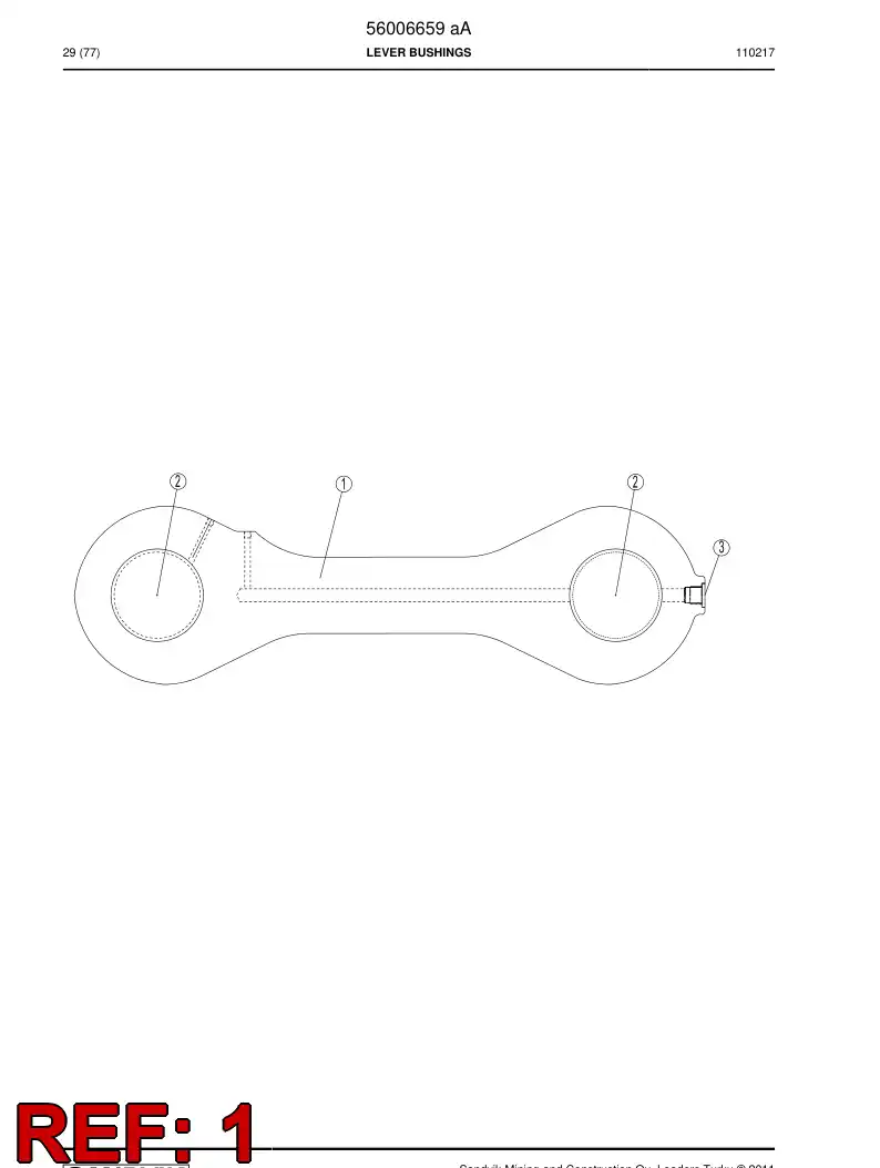 56006640 560 066 40 Dogbone - Sandvik Technical Drawing