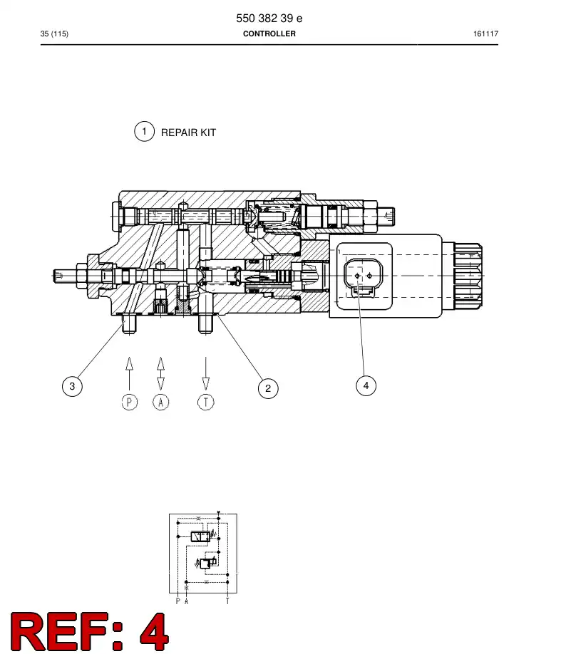 56007157 560 071 57 Coil - Sandvik Technical Drawing