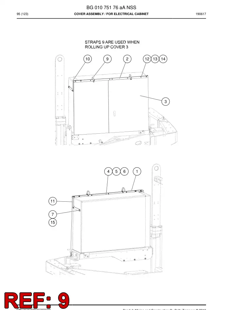 56007379a 560 073 79a Strap - Sandvik Technical Drawing