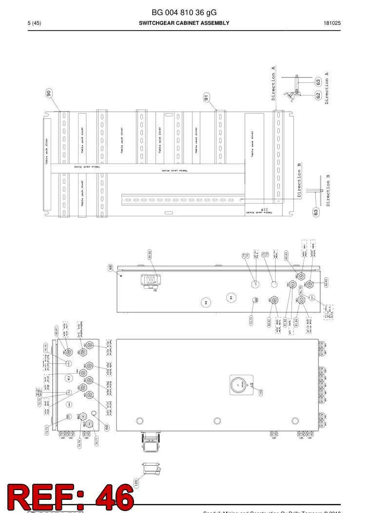 56007619 560 076 19 Hexagon head screw - Sandvik Technical Drawing