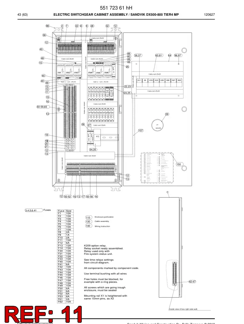 56007658a 560 076 58a Bridging device - Sandvik Technical Drawing