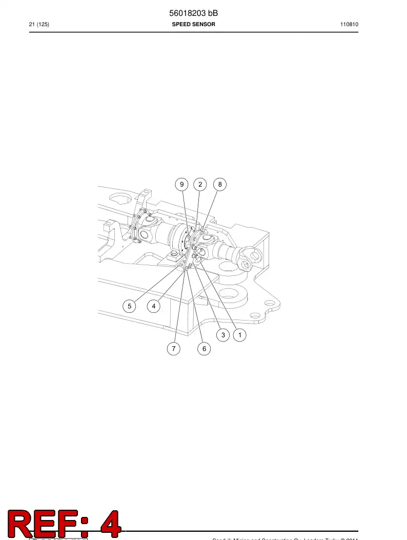 56007984 560 079 84 Mounting piece - Sandvik Technical Drawing