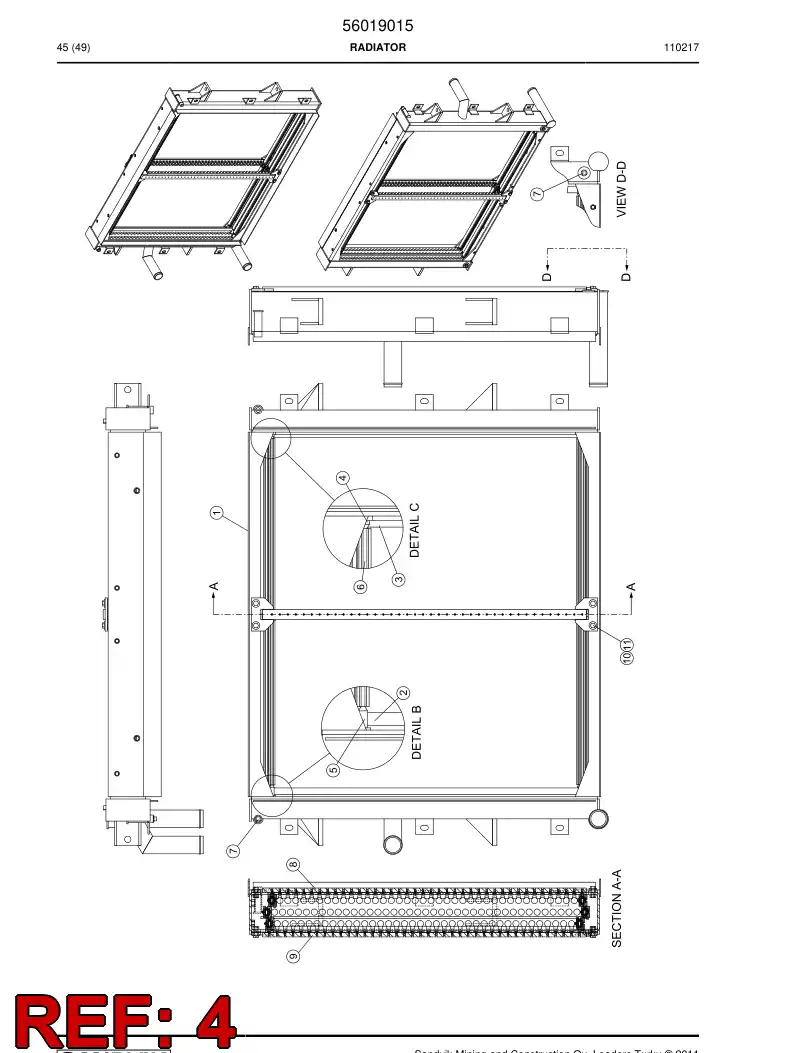 56008025 560 080 25 Seal - Sandvik Technical Drawing
