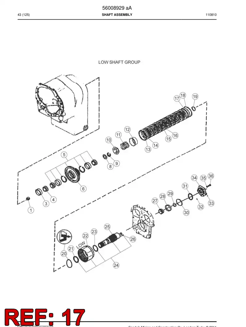 56008431 560 084 31 PISTON assembly - Sandvik Technical Drawing