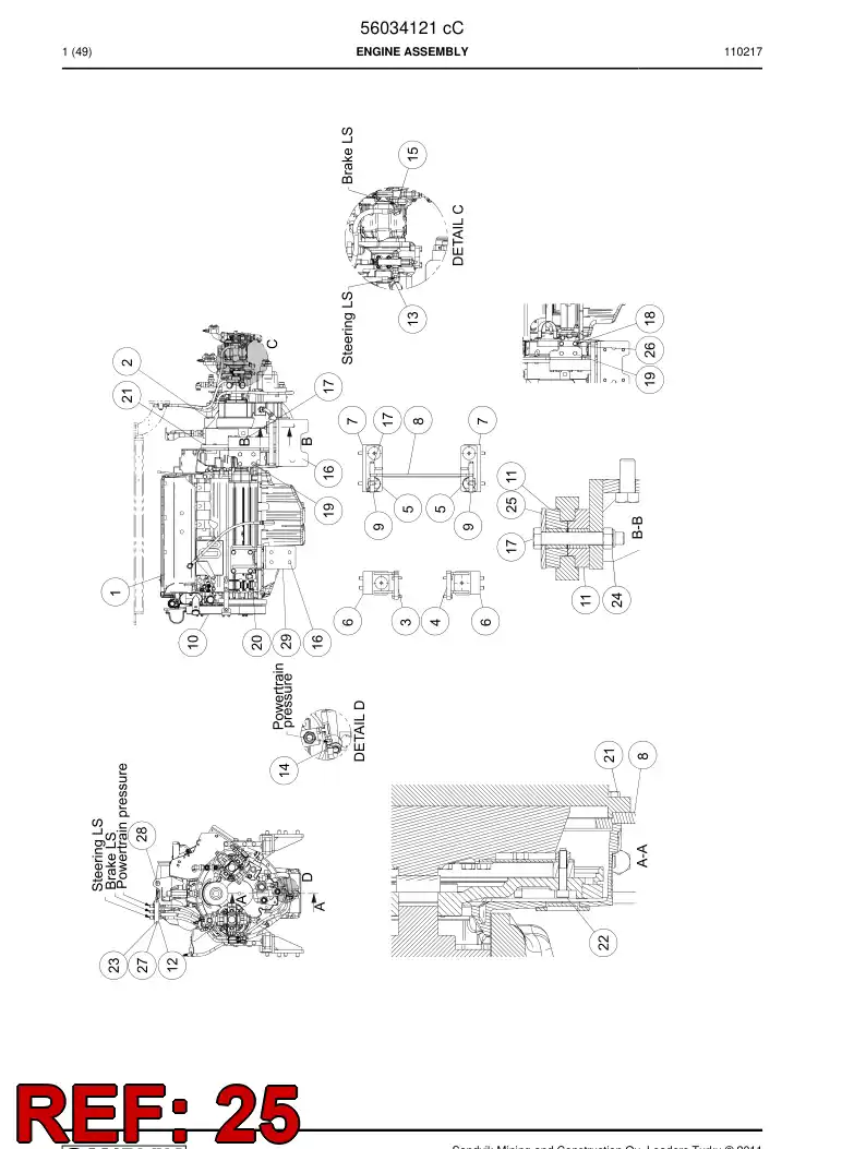 56008874 560 088 74 Washer - Sandvik Technical Drawing