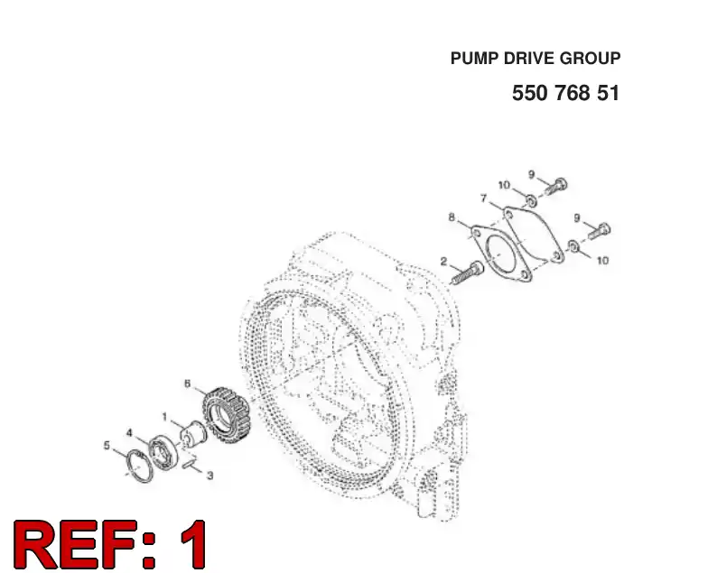 56009270 560 092 70 BEARING RETAINER - Sandvik Technical Drawing