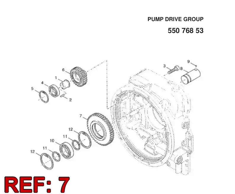 56009278 560 092 78 RUEDA DENTADA - Sandvik Technical Drawing