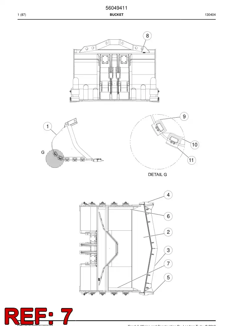 56009654 560 096 54 Support, Elbow - Sandvik Technical Drawing