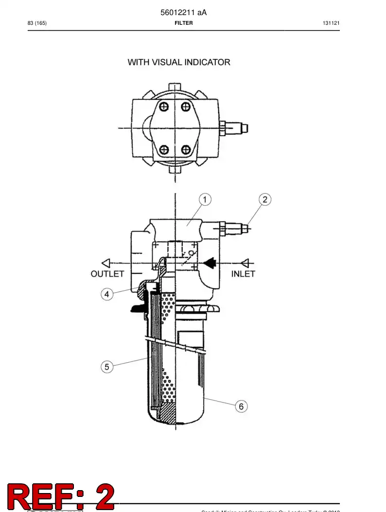 56009790 560 097 90 Indicator - Sandvik Technical Drawing