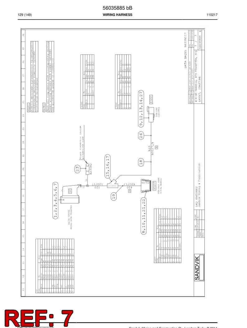 56010543 560 105 43 Seal - Sandvik Technical Drawing