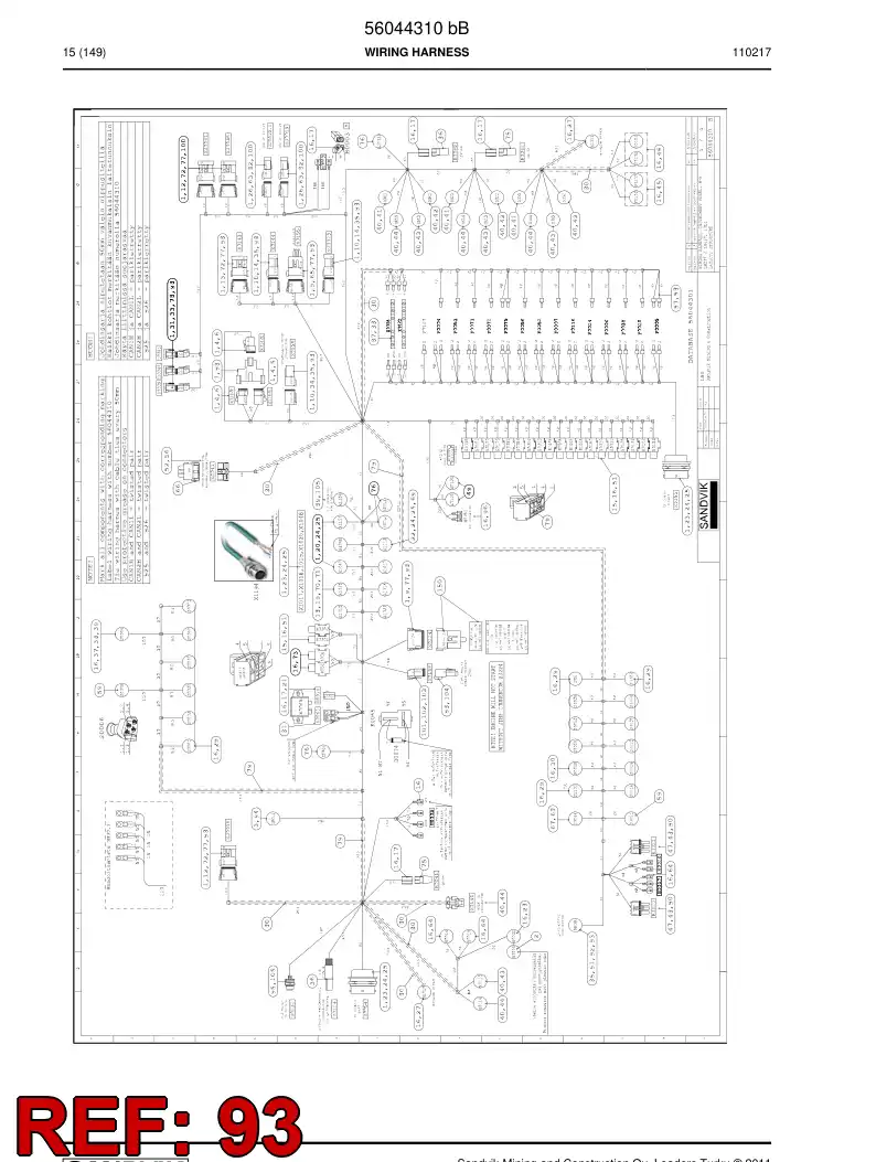 56010559 560 105 59 Plug, Cover - Sandvik Technical Drawing