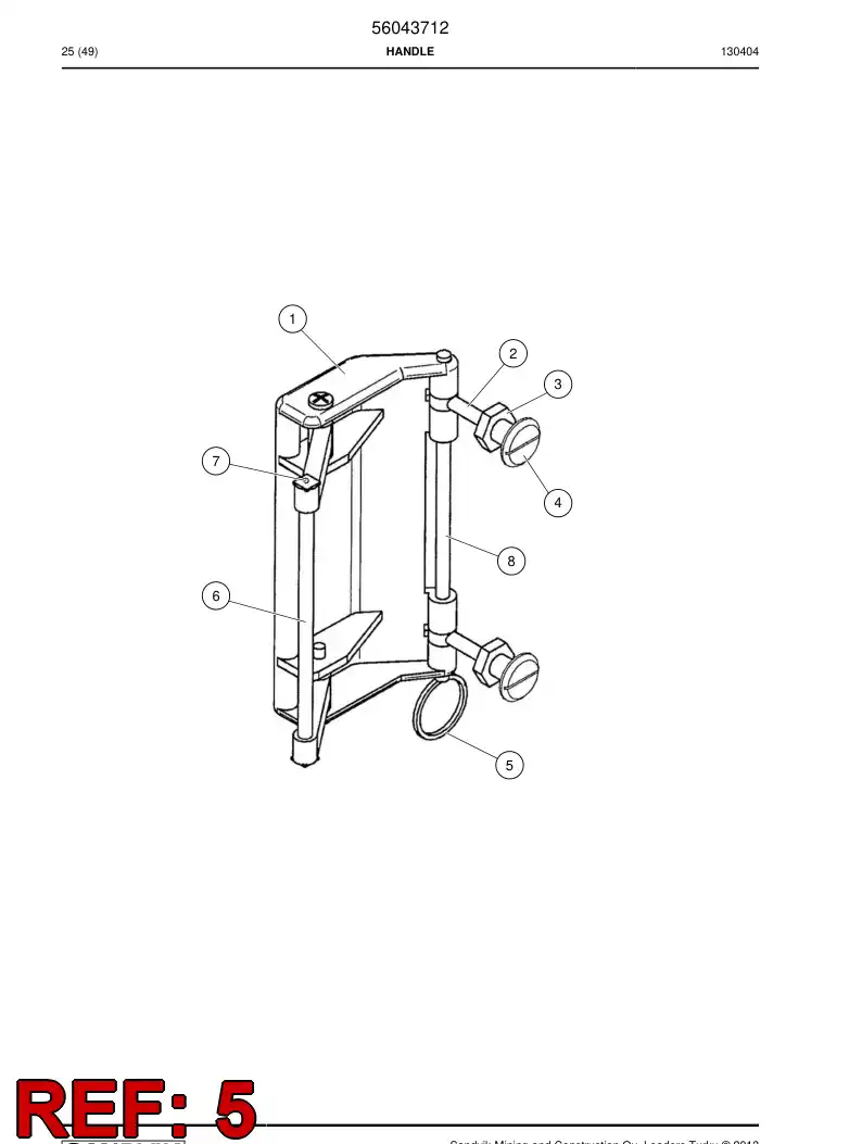 56011541 560 115 41 Ring - Sandvik Technical Drawing