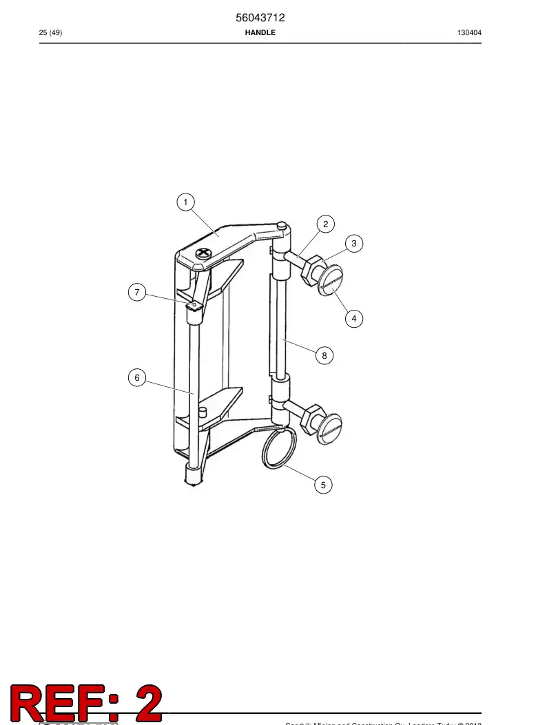 56011544 560 115 44 Screw - Sandvik Technical Drawing