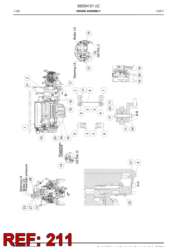 56012793 560 127 93 Seal - Sandvik Technical Drawing