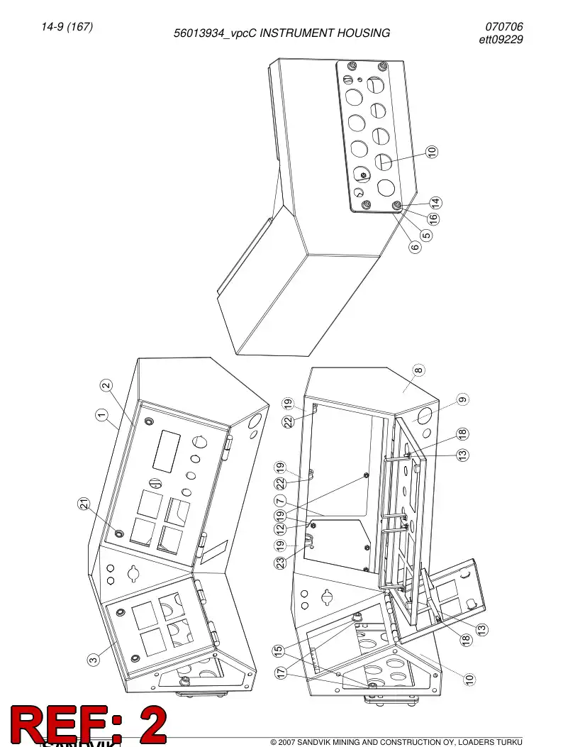 56013937 560 139 37 INSTRUMENT PRING - Sandvik Technical Drawing