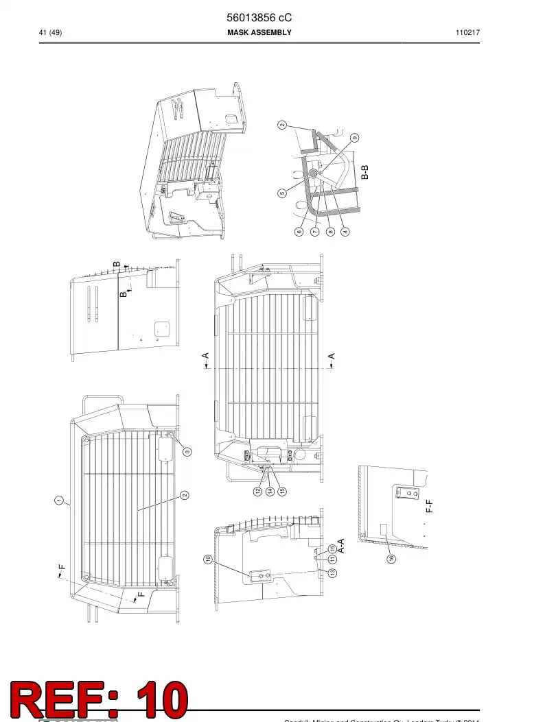 56014149 560 141 49 Supporting block - Sandvik Technical Drawing