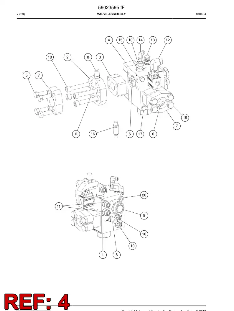 56014224 560 142 24 Plate - Sandvik Technical Drawing