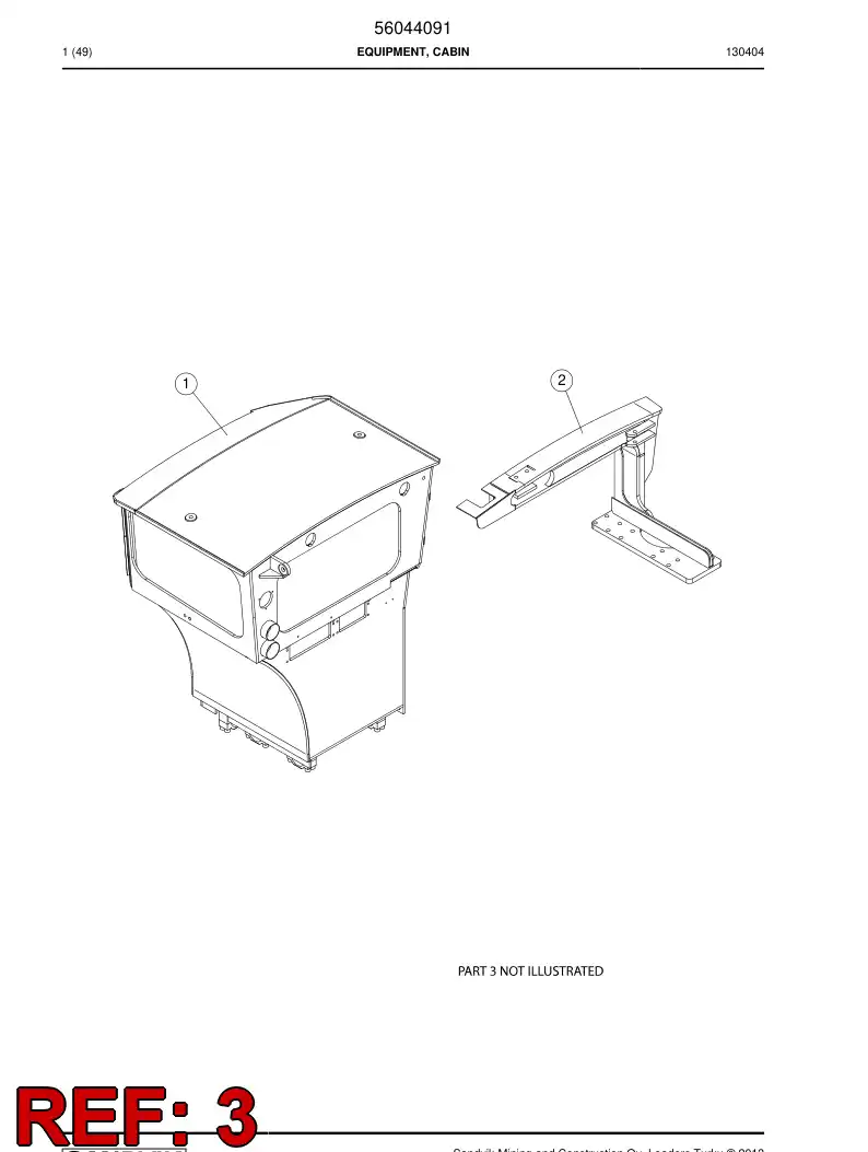 56014345 560 143 45 Damper - Sandvik Technical Drawing