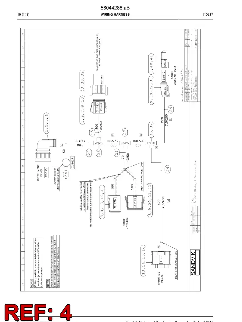 56014792 560 147 92 Accessories, Connector - Sandvik Technical Drawing