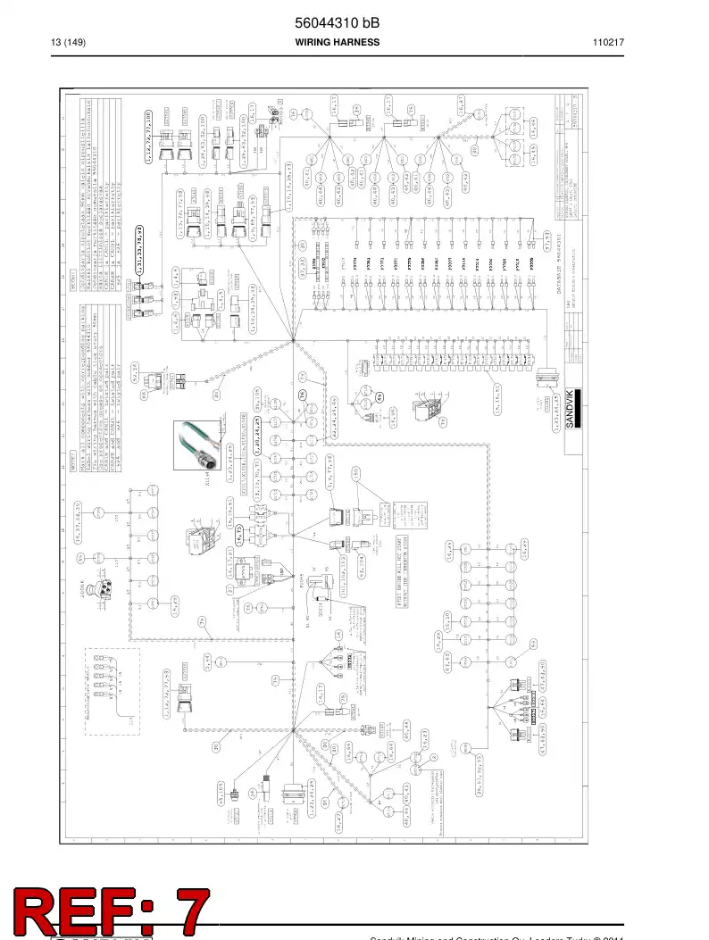 56014828 560 148 28 Connector - Sandvik Technical Drawing