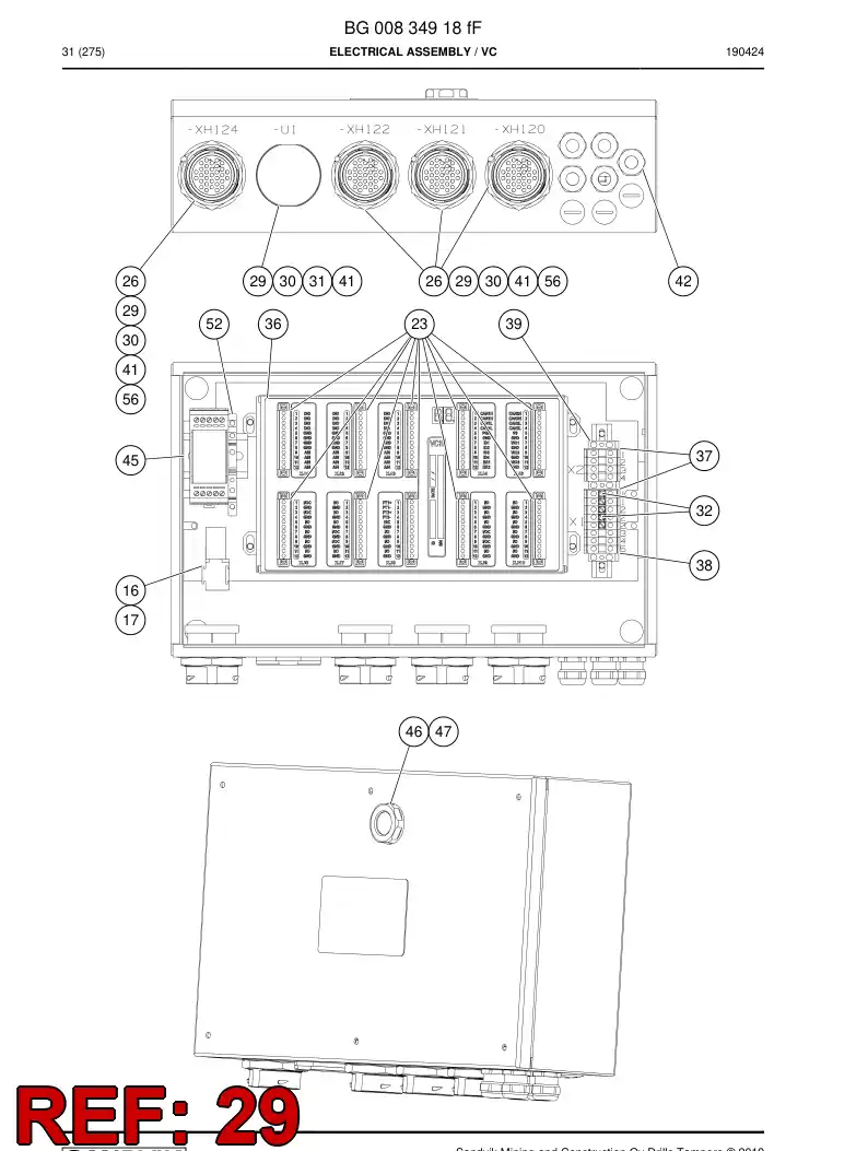 56014832 560 148 32 Backnut - Sandvik Technical Drawing