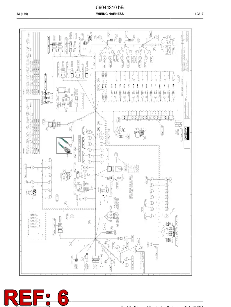 56014839 560 148 39 Accessories for connector - Sandvik Technical Drawing