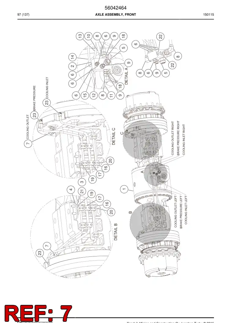56014846 560 148 46 Adapter, Elbow - Sandvik Technical Drawing