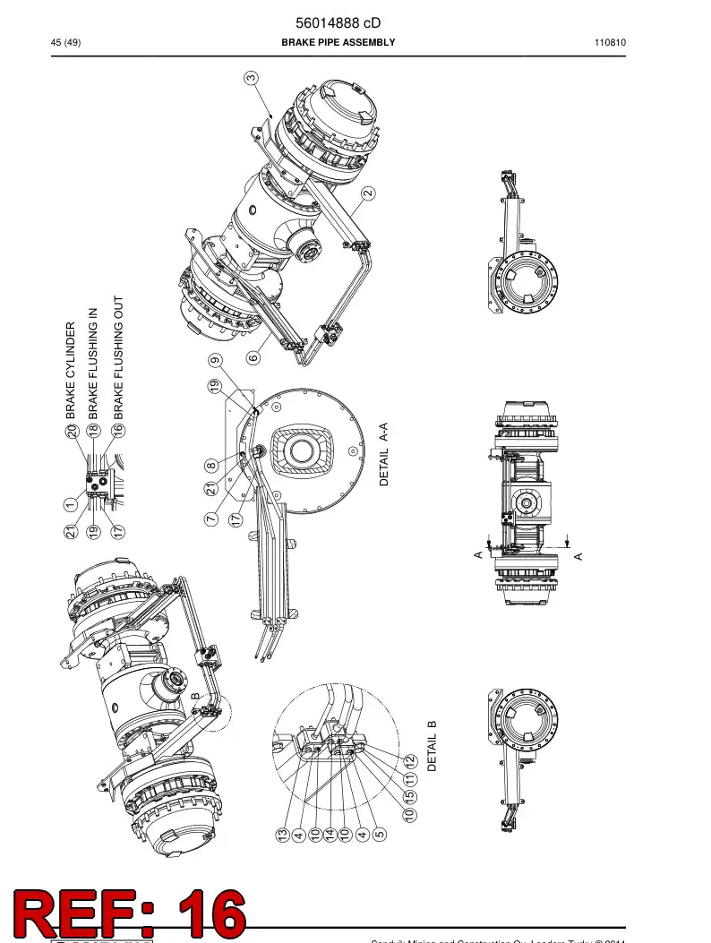 56014890 560 148 90 Pipe - Sandvik Technical Drawing