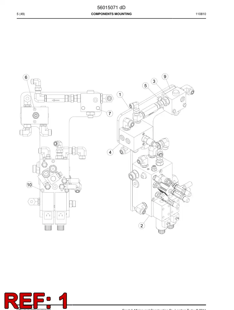 56014969 560 149 69 Back plane - Sandvik Technical Drawing