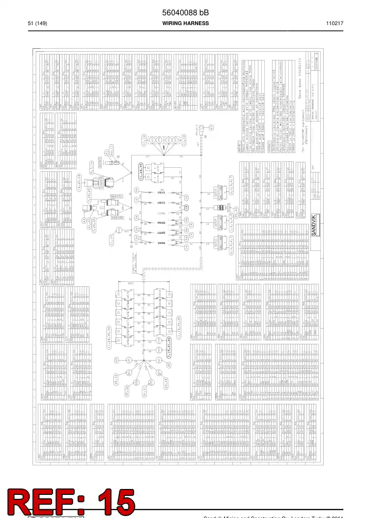 56014974 560 149 74 Bushing, Terminal - Sandvik Technical Drawing