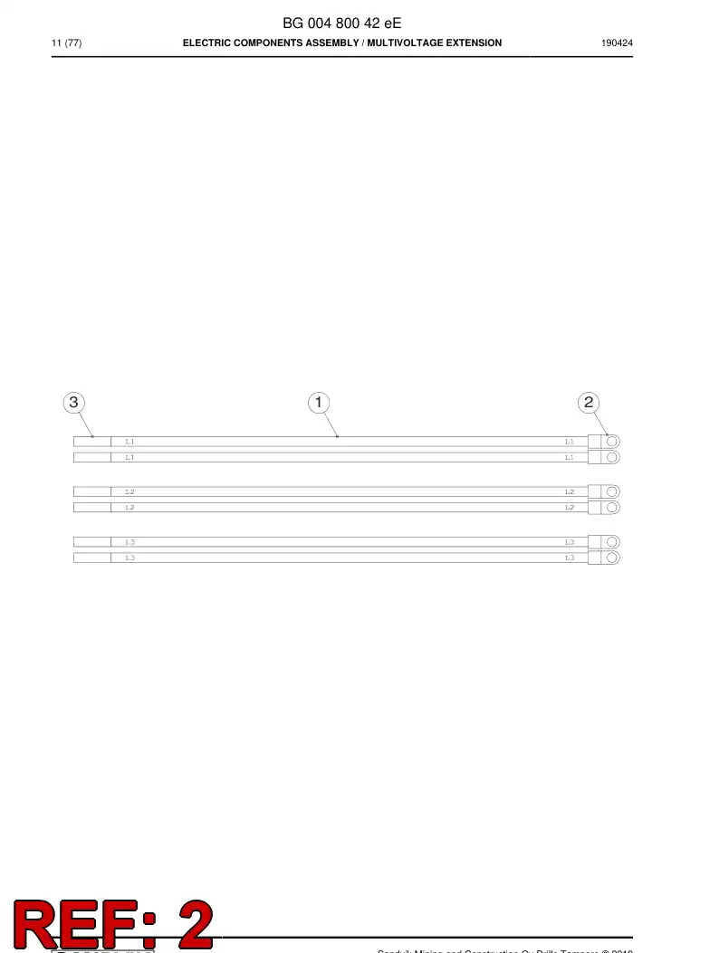 56015186d 560 151 86d Terminal, Cable - Sandvik Technical Drawing